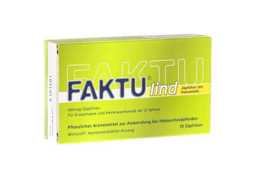 Faktu lind Zäpfchen mit Hamamelis (PZN 7798768)