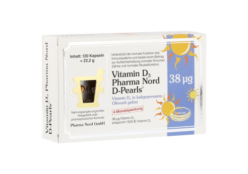 VITAMIN D3 PHARMA Nord D-Pearls 38 µg Kapseln (PZN 12511473)