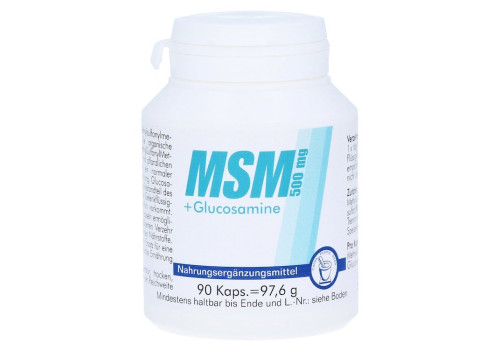 MSM 500 mg + Glucosamine Kapseln – PZN 3383711 (PZN 3383711)