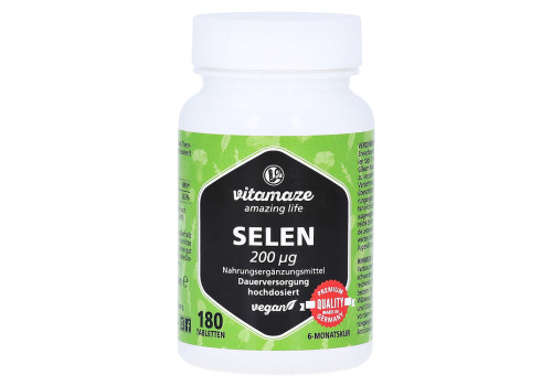 SELEN 200 µg hochdosiert vegan Tabletten (PZN 13834741)