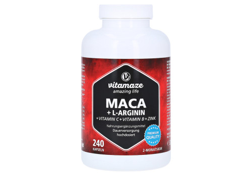 MACA 4:1 hochdosiert+L-Arginin Kapseln (PZN 12580540)