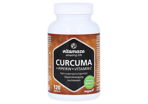 CURCUMA+PIPERIN+Vitamin C vegan Kapseln (PZN 12580511)