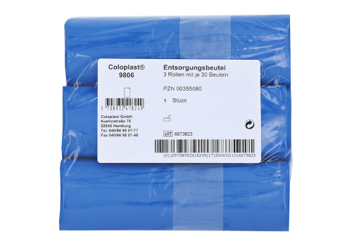 COLOPLAST Entsorgungsbtl.grau 3 Rol.a.30 St.9806 (PZN 355080)