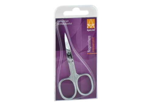 APOLINE Nagelschere 9 cm mikroverzahnt verchromt (PZN 149446)