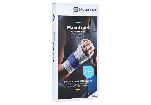 MANUTRAIN Handgelenkbandage rechts Gr.3 titan (PZN 1285915)