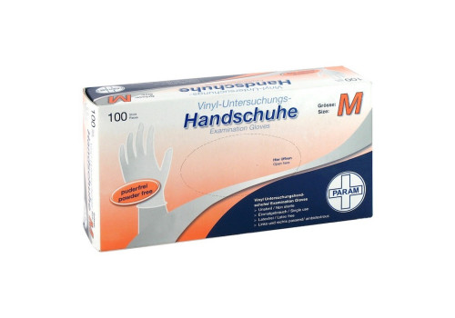HANDSCHUHE Einmal Vinyl puderfrei M (PZN 990304)