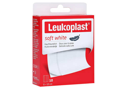 LEUKOPLAST soft white Pflaster 8x10 cm (PZN 14219736)