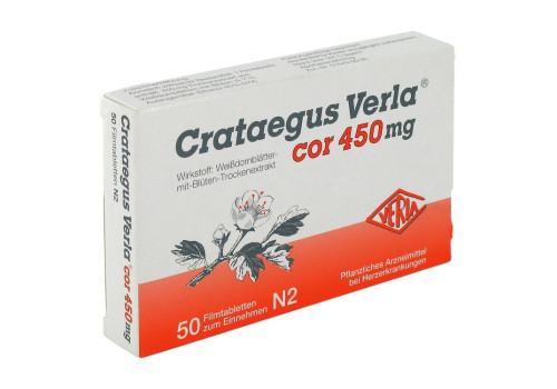 Crataegus Verla cor 450mg (PZN 1352422)