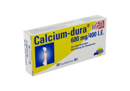 Calcium-dura Vit D3 600mg/400 I.E. (PZN 1845722)