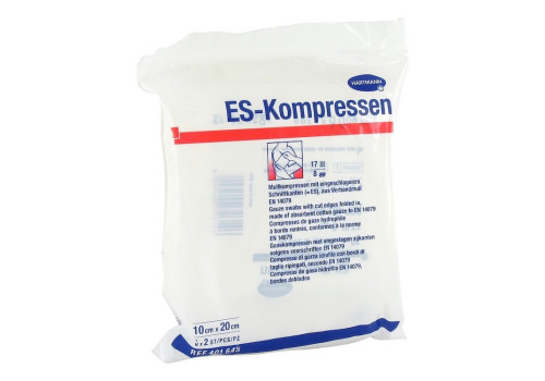 ES-KOMPRESSEN steril 10x20 cm 8fach (PZN 1407146)