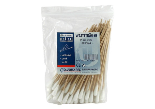 WATTESTÄBCHEN Holz 15 cm mittlerer Kopf (PZN 1525294)
