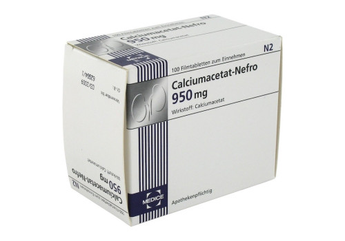 Calciumacetat Nefro 950 mg Filmtabletten (PZN 3078184)