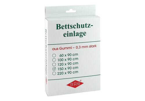 BETTEINLAGE Gummiplatte 0,3 mm 90x150 cm weiß (PZN 3173876)