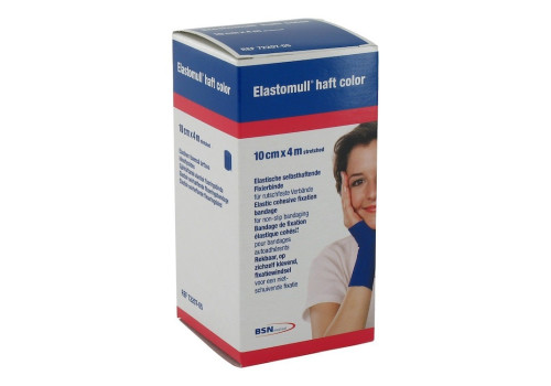 ELASTOMULL haft color 10 cmx4 m Fixierb.blau (PZN 3393201)