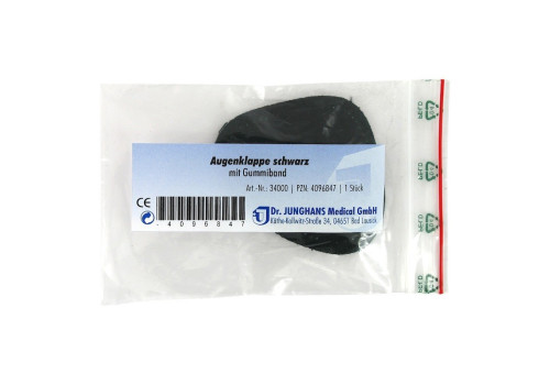 AUGENKLAPPE mit Gummiband schwarz 34000 (PZN 4096847)
