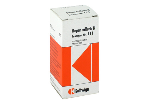 SYNERGON KOMPLEX 111 Hepar sulfuris N Tabletten (PZN 4905548)