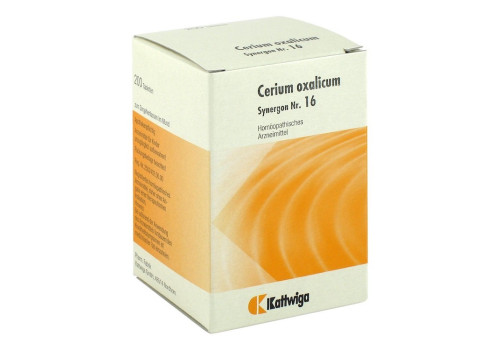 SYNERGON KOMPLEX 16 Cerium oxalicum Tabletten (PZN 4905809)