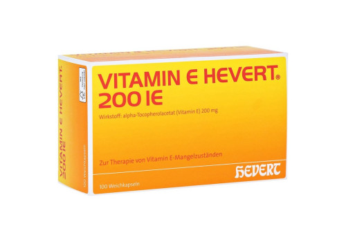 VITAMIN E HEVERT 200 I.E. Weichkapseln – PZN 15865390 (PZN 15865390)