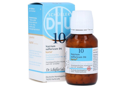 BIOCHEMIE DHU 10 Natrium sulfuricum D 6 Tab.Karto (PZN 6329250)