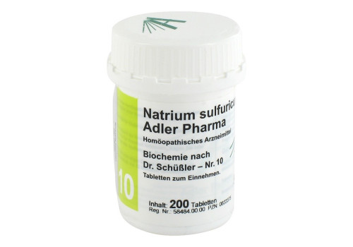 BIOCHEMIE Adler 10 Natrium sulfuricum D 6 Tabl. (PZN 833378)