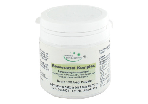 RESVERATROL KOMPLEX Vegi Kapseln (PZN 2904421)