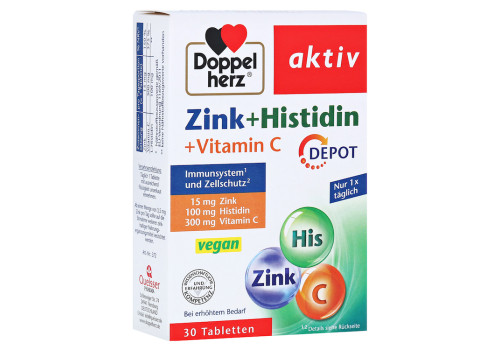 Doppelherz aktiv Zink + Histidin + Vitamin C Depot (PZN 2898732)