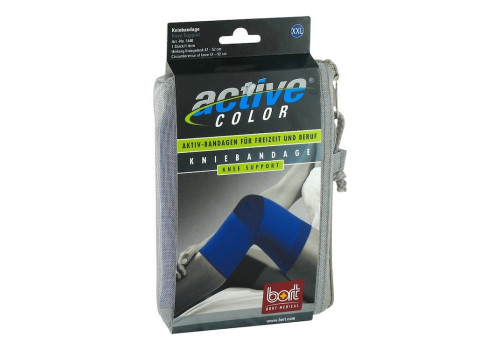 BORT ActiveColor Kniebandage XXL blau (PZN 238753)
