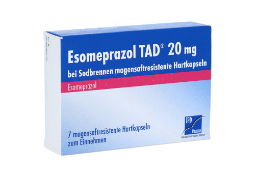 Esomeprazol TAD 20mg bei Sodbrennen (PZN 10963372)