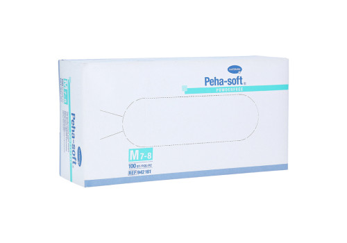 Peha-soft Latex Einmal-Untersuchnungshandschuhe unsteril Puderfrei (PZN 7126885)