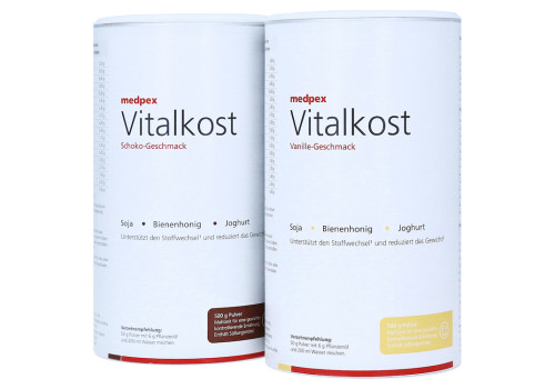 medpex Vitalkost Doppelpack Vanille u. Schokolade (PZN 80000503)