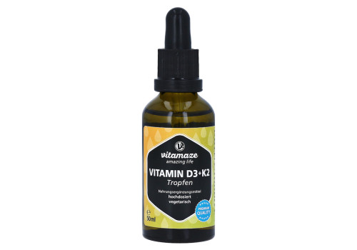 VITAMIN D3 K2 1000 I.E./10 µg Tropfen hochdosiert (PZN 16819311)