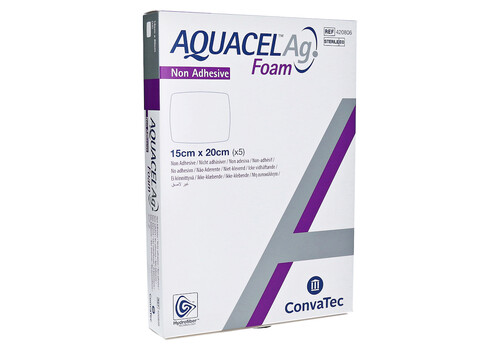 AQUACEL Ag Foam nicht adhäsiv 15x20 cm Verband (PZN 2927623)