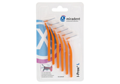 MIRADENT Interdentalbürste I-Prox L 0,8 mm orange (PZN 11597515)