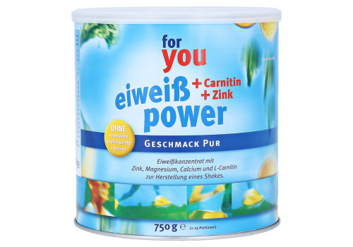 FOR YOU eiweiß power Pur Pulver (PZN 10183680)