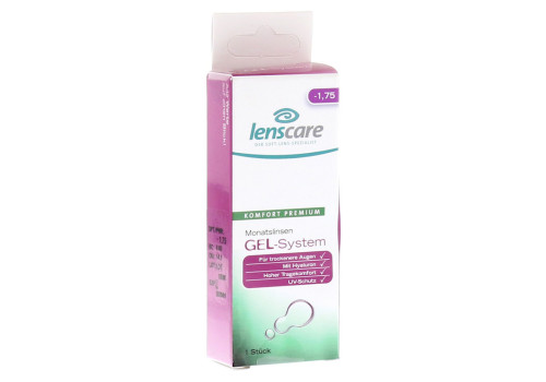 LENSCARE GEL-System Monatslinse -1,75 dpt (PZN 9442828)