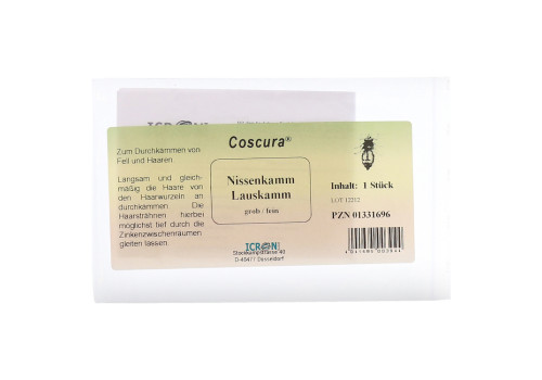 NISSENKAMM Lauskamm grob/fein Kunststoff Coscura (PZN 1331696)