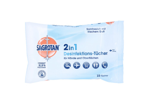 Sagrotan 2in1 Desinfektions-tücher (PZN 11101081)