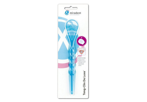 MIRADENT Zungenreiniger Tong-Clin de Luxe blau (PZN 2172550)
