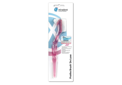 MIRADENT Prothesenbürste Protho Brush pink trans. (PZN 2172538)