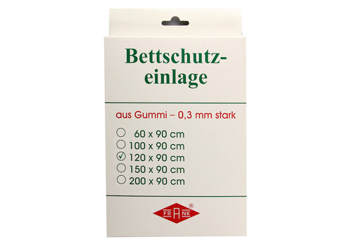 BETTEINLAGE Gummiplatte 0,3 mm 90x120 cm weiß (PZN 3173853)