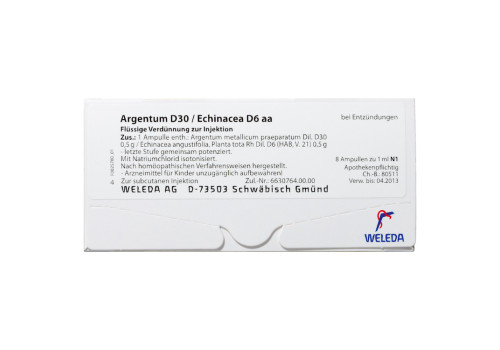 ARGENTUM D 30/ECHINACEA D 6 aa Ampullen (PZN 1618073)