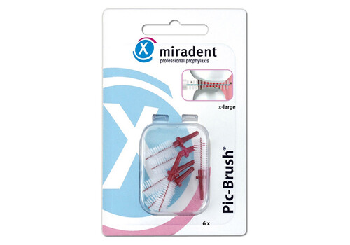 MIRADENT Interd.Pic-Brush Ersatzb.x-large bordeaux (PZN 3172569)