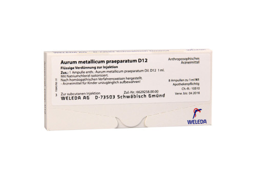 AURUM METALLICUM PRAEPARATUM D 12 Ampullen (PZN 1618848)