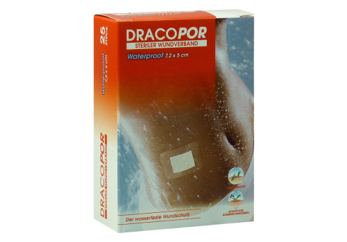 DRACOPOR waterproof Wundverband 5x7,2 cm steril (PZN 114092)