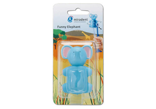 MIRADENT Zahnbürstenhalter Funny Elefant (PZN 241548)