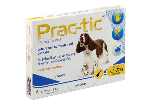 PRAC tic f.mittlere Hunde 11-22 kg Einzeldosispip. (PZN 3935659)