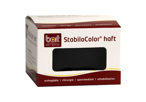 BORT StabiloColor haft Binde 4 cm schwarz (PZN 7672487)