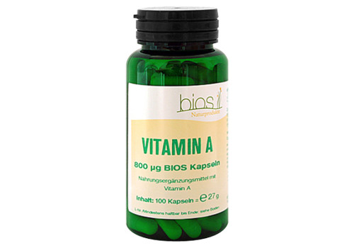 VITAMIN A 800 µg Bios Kapseln (PZN 967009)