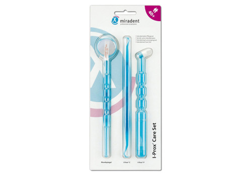 MIRADENT Pflegeset I-Prox Care Set blau trans. (PZN 7618708)