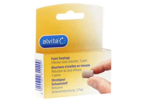 ALVITA Ohrstöpsel Schaumstoff (PZN 10276708)